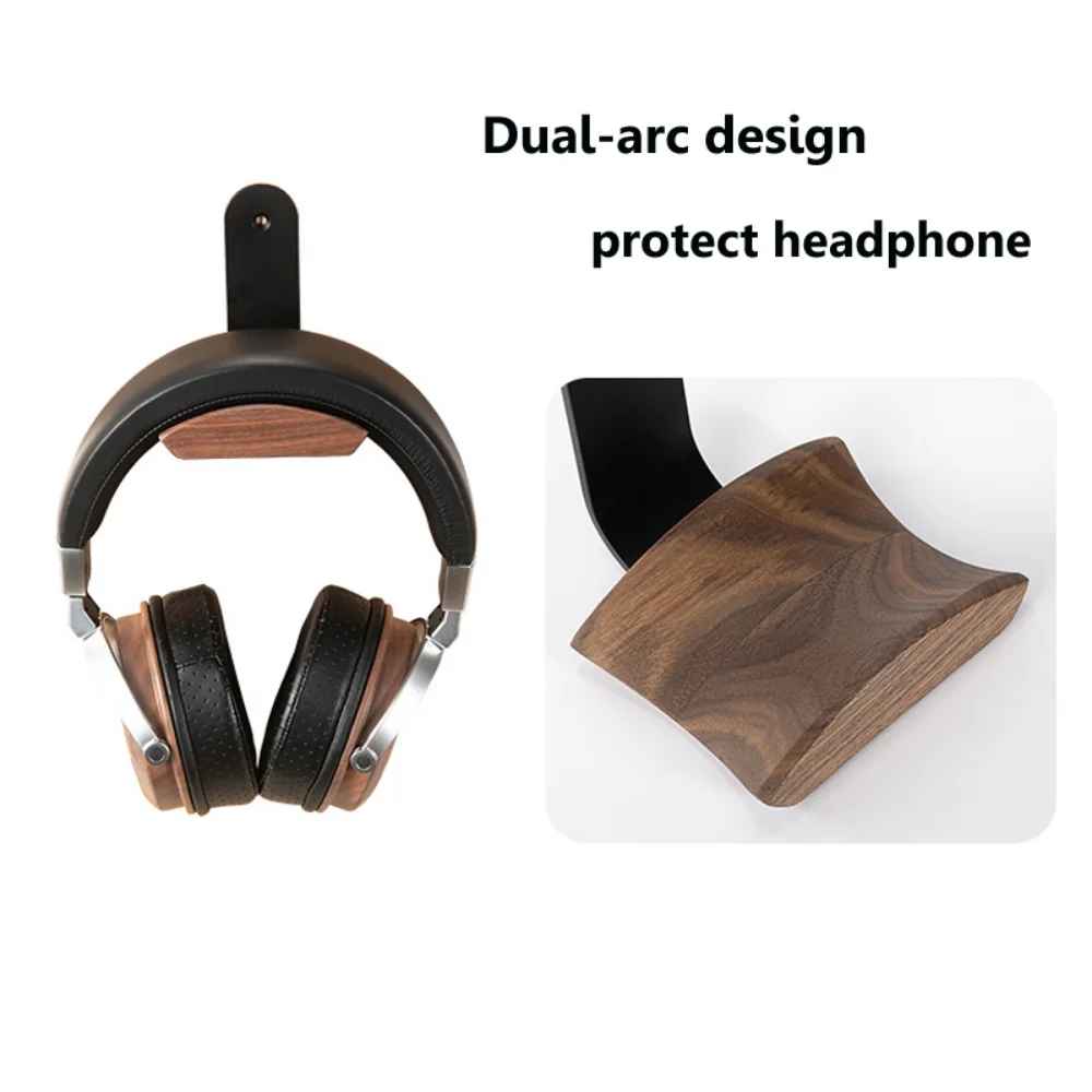 Wood 7 Aluminum Headphone Stand - Desk Headset Holder